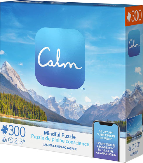 300 Piece Calm Jigsaw Puzzle for Relaxation - Stress Relief and Mood Elevation for Adults and Kids Ages 8+