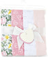 Generic 4-Piece Cotton Flannel Baby Receiving Blankets, Pink Soft Baby Blankets for Girls,