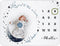 Moon Baby Monthly Milestone Blanket - Boy & Girl, Soft Plush Photo