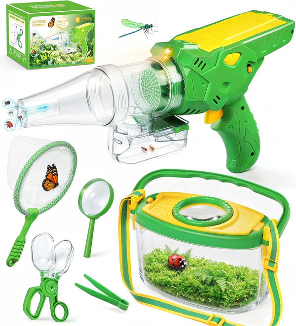 Bug Catcher for Kids, Bug Vacuum Catching Kit with Bug Collector Butterfly