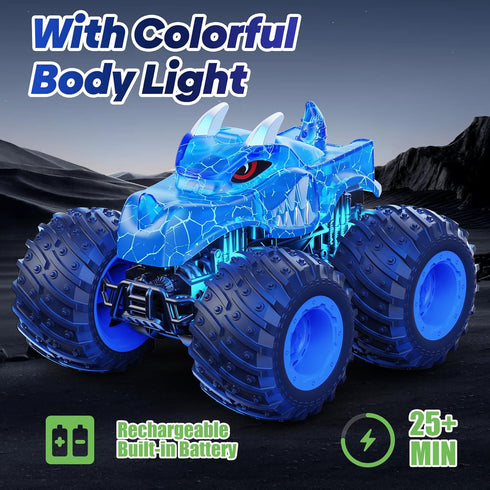2.4GHz 3 4 5 6 7 8 BAODLON Remote Control Monster Car, RC Monster Trucks Toys for Years Old Boys Kids, All Terrain RC