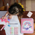 Leeche Set 44 4-6-8, Fruit Scented Markers Pcs Filled Stationery with Unicorn Pencil Case,Art Supplies for Kids Ages