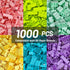 Classic Building Bricks Playset, 1000 Pieces Bulk Blocks Set, STEM Toys for Kids 4+ Years Old, Compatible with All
