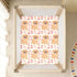 Bseiialft 52 28 Golden Retrievers Pink Hearts Crib Sheets for Boys Girls Soft and Breathable Cotton Baby Sheets