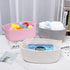 ABenkle Cotton Woven Rope Storage Basket, Decorative Toy Bin with Handle for Nursery and Organizing Shelves
