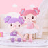 Gloveleya 14" Plush Candy Princess Doll, Purple Baby Doll Girls Gifts with Gift Bag