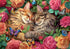 Buffalo Games - Brigid Ashwood - 500 Piece Jigsaw Puzzle for Adults - Cats in Love - Perfect for Game Nights