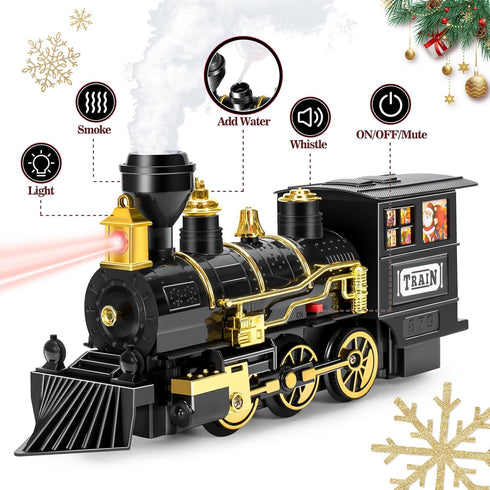 Sets 3 4 5 6 7 8+ MT241008 Gloween Train for Christmas Tree - Christmas Train for Under The Tree, Electric Train Toy