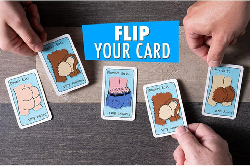 Fast Paced Card Game - Funny Family Game for 2 to 8 Players, Includes Card Holder & 71 Cards