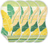 decor gift Summer 4 Pack 22x11in Cotton Burp Cloths Baby Soft and Absorbent? Lemon Yellow Green Leaves Baby Rags