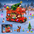 Set 1262 8-12+ INSOON Christmas Double Decker Bus Building with Lights, Christmas Bus Building Block Toy with Santa