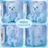 10 Inch Bear Stuffed Animal, First Bear Baby Shower Plush Toy for Wedding Birthday Gift (Blue)