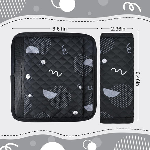INFANZIA Car Seat Strap Covers for Infants Babies, Soft Carseat Shoulder Pads for Kids, Double-Sided Use Seatbelt