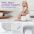lalalark 3-in-1 Seamless Toddler Potty Training Toilet, Baby Potty Training Seat & Step Stool with TPE Seat, Extended