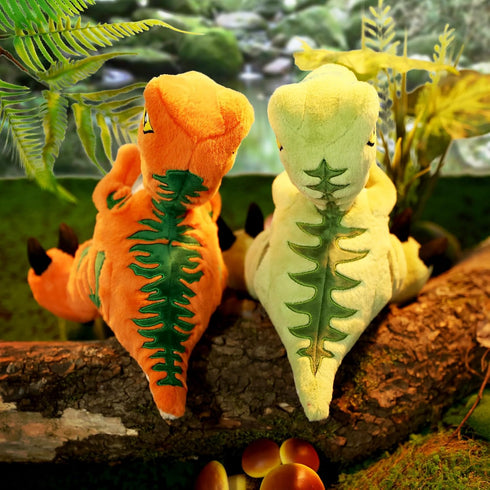 TCBunny Baby Dinosaur 12" Bedtime Plush Toy, Kid's Gifts for Boys and Girls (Green Velociraptor)