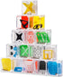 Bedwina Mini Cube Puzzle Box Set - 24 Pack 1.5 Inch 3D Brain Teaser Maze Ball Toy Puzzles for Kids, Teens, Adults