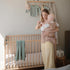 24" 38" mushie Stretchy & Soft Mini Crib Sheet | Fitted x (Natural)