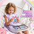 Windidi 2 3-5 4-8 8-12 Magnetic Tiles Princess Toys, Princess Castle Travel Magnetic Blocks with Metal Box & Dolls