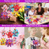 24 Pack Fancy Land Valentine's Day Craft Kits Foam Valentine Monster Ornament Decoration for Kids Classroom Home Fun