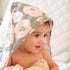 Dog Design Baby Muslin Hooded Towel with Washcloth