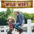Cowboy Party Decorations, Western Scene Setters for Cowboy Decorations Party, Wooden House Barn Banner
