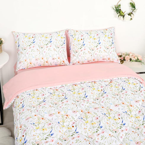 Set 5 Set Twin Size Toddler Bedding for Girls- Piece Toddler Girl Bedding, Super Soft & Lightweight Toddler Comforter