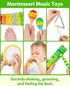 Playset, Coogam Wooden Musical Instruments for Toddlers, Tambourine Xylophone Castanet Flute Maracas Wood Percussion
