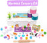 Creative Mind Mermaid Sensory Kit - 3 Jars Non-Toxic Play Dough & Reusable Sensory Bins with Sea Animals for Toddlers