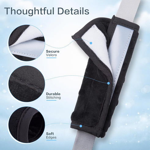 Pro Goleem Car Seat Strap Covers for Babies Soft Car Seat Strap Shoulder Pads for All Car Seats, Stroller, Pushcar