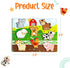 Large 3 Pk Wooden Toddler Puzzles Ages 2-4 | Montessori Learning Toys for 2+ Year Olds