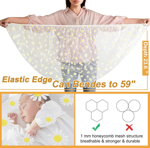 (2 Pack) Pack Baby Stroller Mosquito Net - Durable Mesh Protection for Bassinets, Cradles, Playards, N Plays & Portable