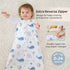 0-6 0.5 2-Way 2 Pack, Baby Sleep Sack Months, TOG Wearable Blanket for Baby Boy and Girl, Zipper Newborn and Infant