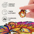 UNIDRAGON Original Wooden Jigsaw Puzzles - Mysterious Lion, 192 Pieces, Medium Size, Unique Gift Package