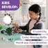 2 12 2 2 MindWare Paint Your Own Porcelain Plates - Kit Includes Porcelain Plates, Paints, Paint Brushes, and Stands