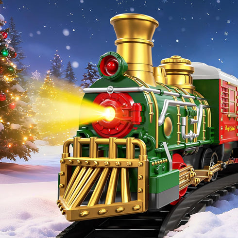 Xelabrion Set 3-5 4-7 4-8, Set Set 3 4 5 6 Train for Kids Classic Christmas Electric Train Toys with Locomotive Engine