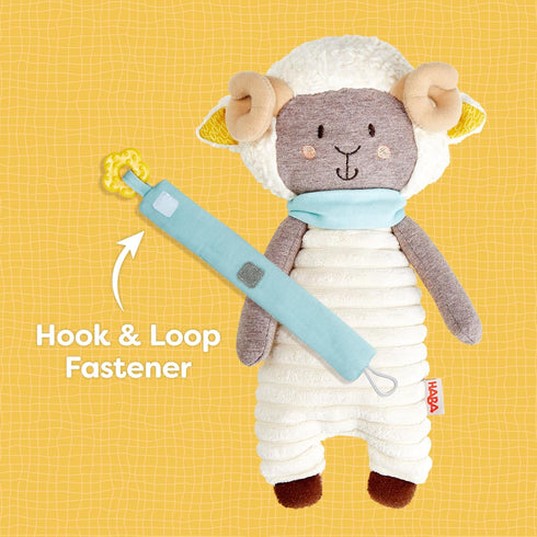 Woolbert Set 0 HABA The Ram Lovey - Stuffed Animals for Babies, Pacifier Clips, Sensory Toys & Baby Teething Toys Ideal