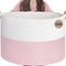 INDRESSME 115L Extra Large Pink Laundry Basket for Nursery Stuffed Animal Storage,