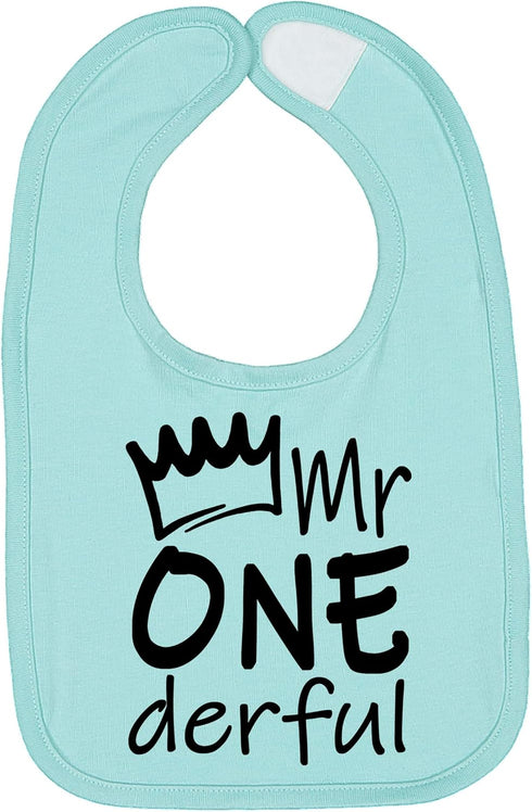 Aiden's Corner Handmade Cute Baby Boy Mr Onederful First Birthday Smash Cake Bib