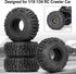 OGRC 1.0 Soft and Sticky Tires for 1/18 TRX4M, 1/24 RC Crawler Axial SCX24 FMS FCX24 - 60 * 22mm