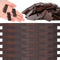400 Pcs Miniature Dollhouse Flooring - 1:12 Scale Mini Wooden Floor Boards, Geometric Bamboo Doll House Furniture, Brown