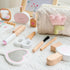Set 16 3 4 5 6 7 8 Wooden Makeup Toy for Toddlers, Pieces Pretend Play Beauty Salon Kit with Styling Tools, Cosmetics