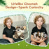 5Pcs 14 Inch Mommy 4 MorisMos Cheetah Stuffed Animal, Cheetah with Baby, Soft Stuffed Leopard Plush Gifts for Kids