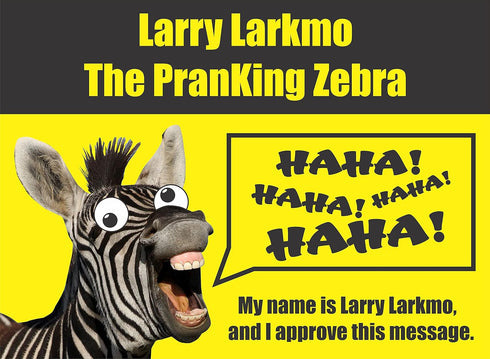 Larkmo The Pranking Zebra Funny $100 Gag, Realistic One Hundred Dollar Bill Joke Office Prank Kit of 50 Pieces