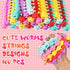 50 Pack Chivao Bulk Stretchy String Fidget Toys Animal Sensory Toys for Kids Adults Colorful Fidget Worm Stress Anxiety