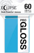 Ultra Pro E-15627 Eclipse Gloss Small Sleeves - 60 Pack in Sky Blue