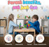 3+ 28pc) Desire Deluxe Micro Magnetic Tiles Building Blocks Toy - STEM Educational Travel Size Magnetic Blocks