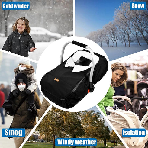 Vaxaape Cozy,Car Baby Car Seat Cover,Car Seat Covers for Babies,Winter Protector,Universal Winter Car Seat Cover