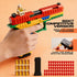 MUJERWQ Set 100 14+ DIY Building Block Foam Blaster - Educational STEM Toy Gun with Foam Darts & Display Stand