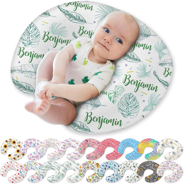 Yananka Custom Baby Nursing Pillow Cover Personalized with Name Customized for Boys Girls