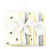 Hudson Baby Unisex Baby Flannel Burp Cloth 10pk, Honey Bee, One Size by Hudson Baby